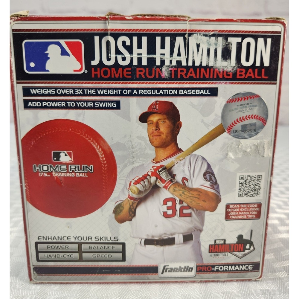 New Vintage Josh Hamilton MLB Home Run Training Ball